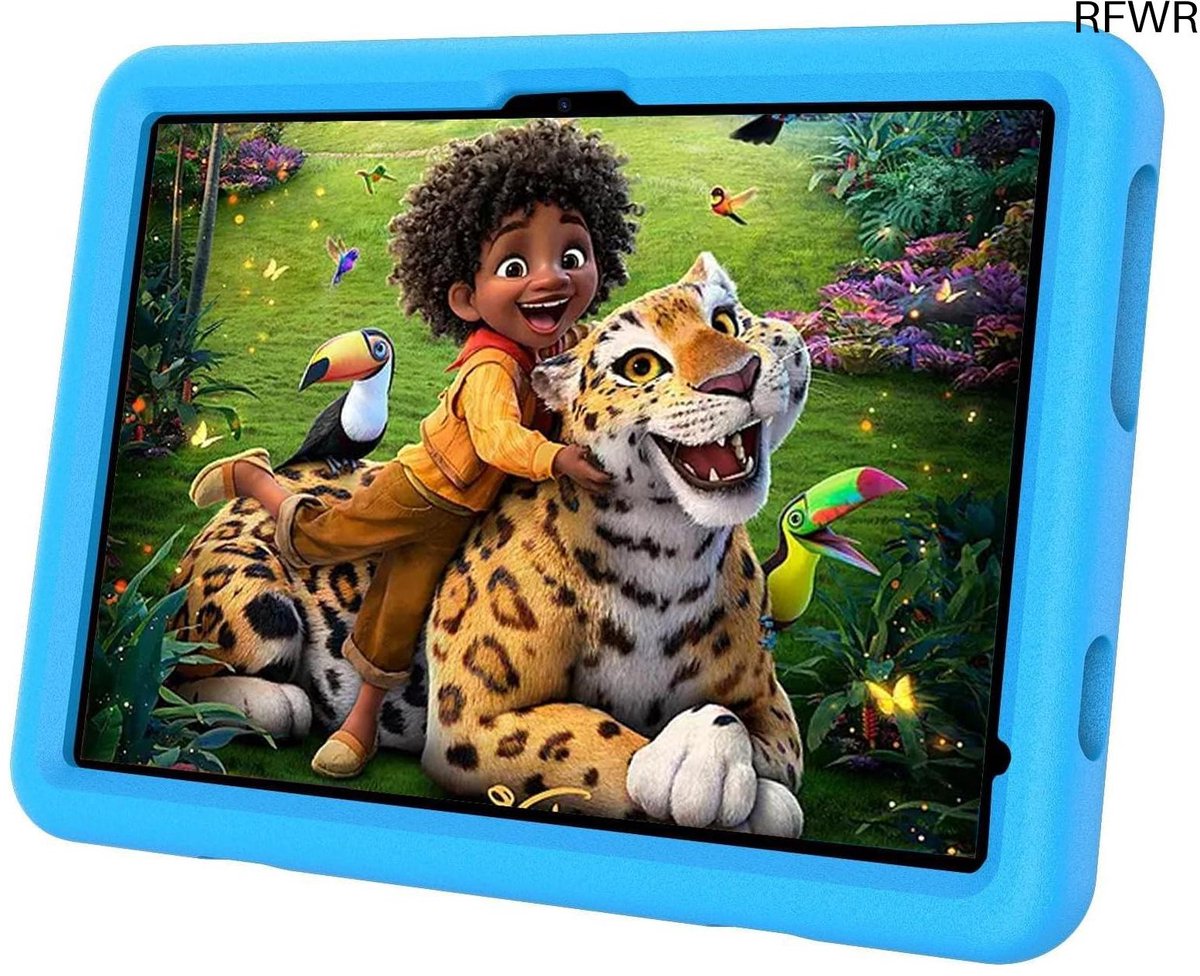 RFWR® 10 Inch Kidstablet met Android 14, 4G LTE, 128 GB, Kinderbeveiliging, Dubbele Camera