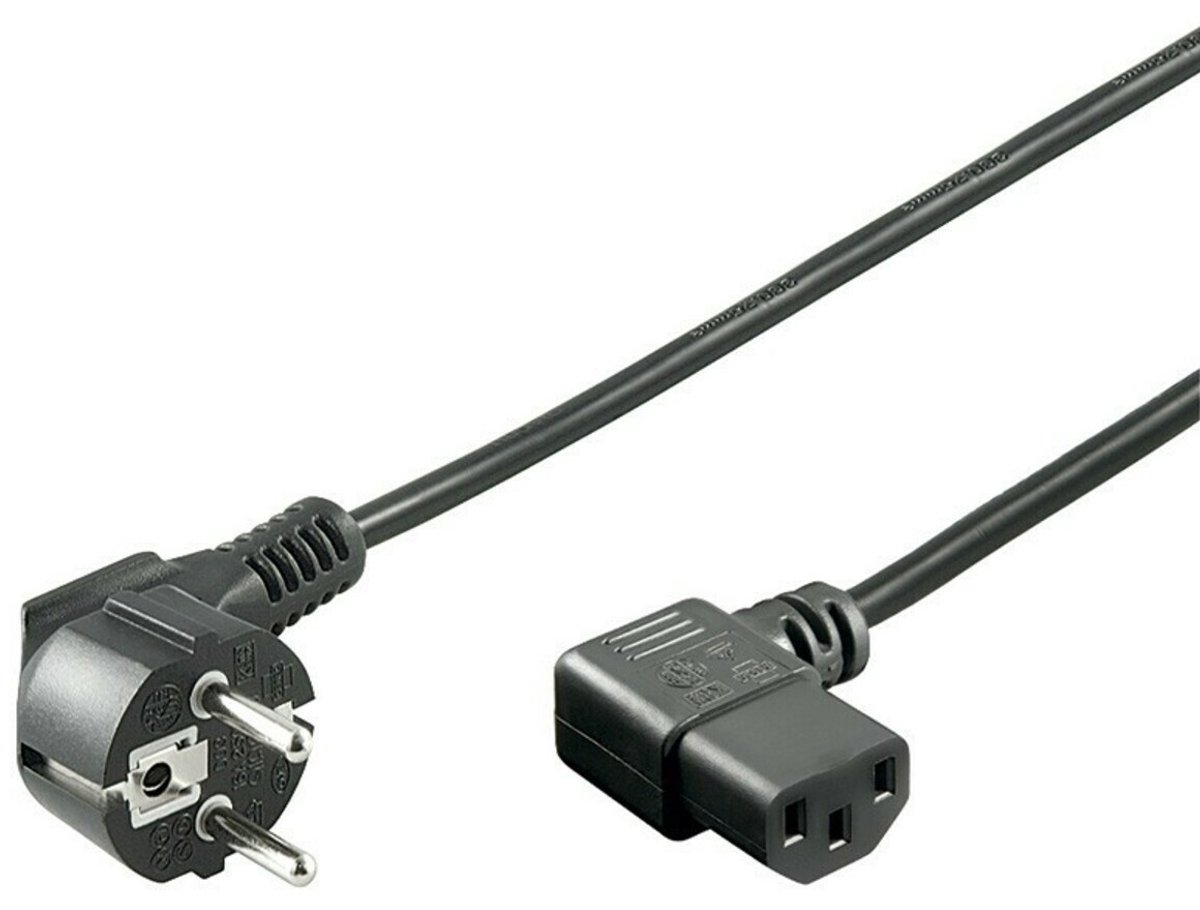 Goobay 96042 electriciteitssnoer Zwart 1,5 m CEE7/7 C13 stekker