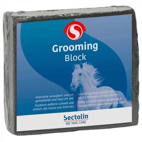 Sectolin Equigroom Superblock - Poetsblok - Puimblok - Puimsteen - Grooming block voor paard - Verwijderd vuil en losse haren uit vacht Sectolin Equigroom Superblock - Poetsblok - Puimblok - Puimsteen - Grooming block voor paard - Verwijderd vuil en losse haren uit vacht