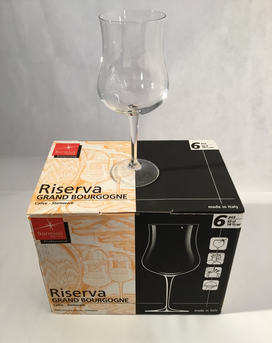 Bormioli Rocco Riserva 6 grand bourgogne glazen 56 cl hoogte 22,4 cm
