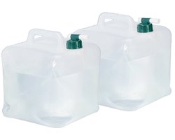 Doodadeals® - Opvouwbare Jerrycan – Met Kraantje – Water Jerrycan met Kraan – BPA-vrij – Waterzak – 10 Liter – Set van 2