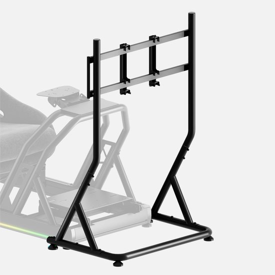 Huzaro Speed 9.1 - Universele TV- en Monitorstandaard voor Simracing - Voor 32" tot 55" - VESA - Tot 50 kg - Verstelbaar - Zwart van Merkloos — afbeelding 2