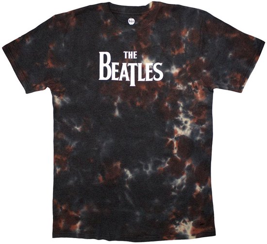 The Beatles - Drop T Logo Heren T-shirt - 2XL - Bruin