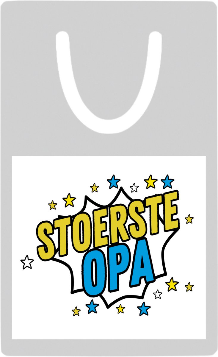 Hacebo® - Stoerste opa metalen boekenlegger- Opa - beste opa - verjaardagscadeau - cadeau voor opa - kado - gift Bladwijzer boekenleggers - 7.6 cm x 5cm