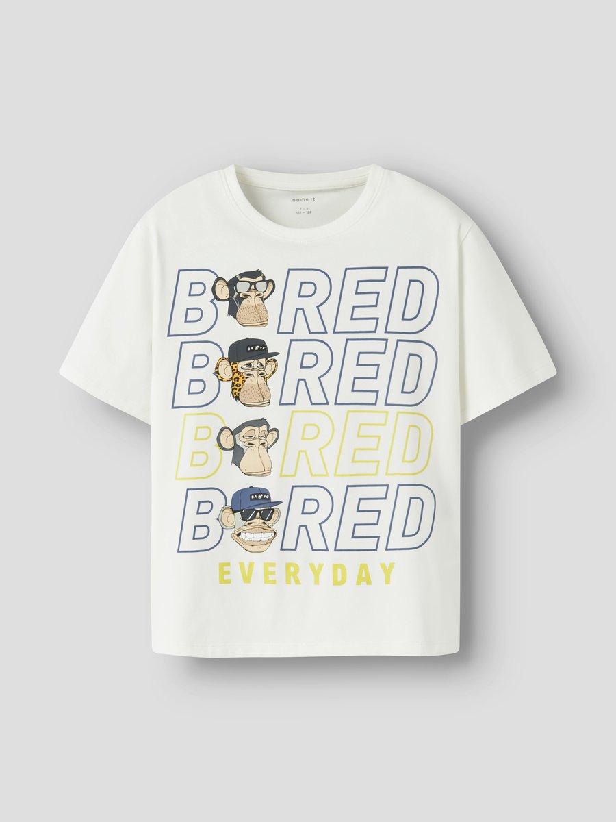 NAME IT - NKMDREY BOD SS NREG TOP BOX SKY - Jongens - T-shirts