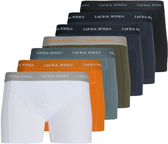 JACK & JONES Boxershorts voor heren, verpakking van 7 stuks, 3XL
