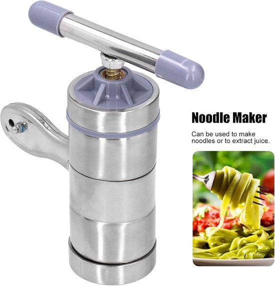 Allecto Plus: Handmatige spaghettipers - makkelijk te reinigen - pastamachine voor thuisgebruik - praktisch gereedschap - eenvoudig te bedienen - eenvoudig te installeren - ideaal voor spaghetti - keukenaccessoire met veelzijdige toepassingen. van Allecto Plus — afbeelding 2
