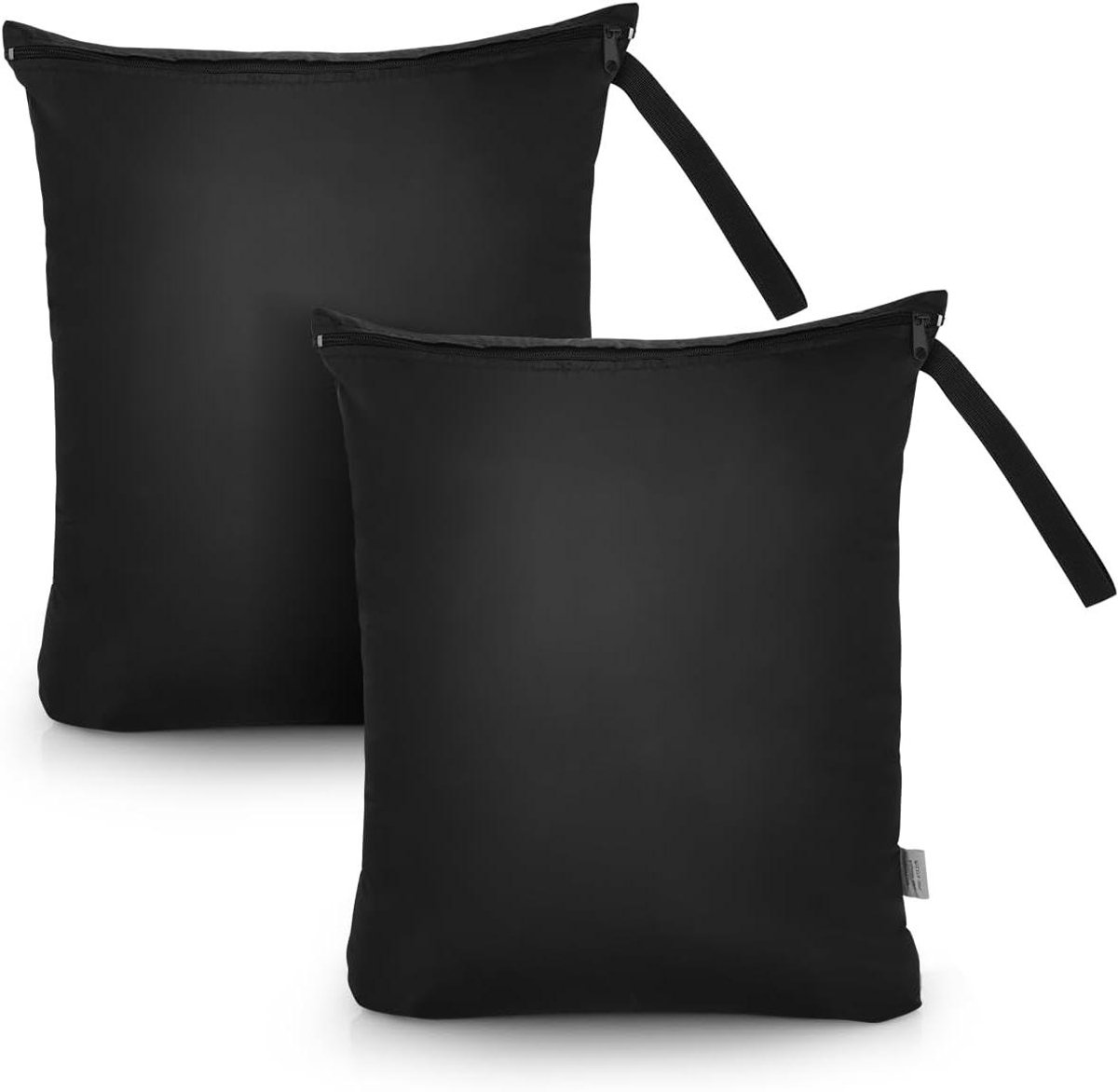Waterdichte Natte en Vuile Wasserij Reistas - Zwemmen Luier Doek Tas - Herbruikbaar - Opknoping Rits Organizer - Opbergtas voor Badpak Gym Strandlaken 2 Pack (16 x 20")