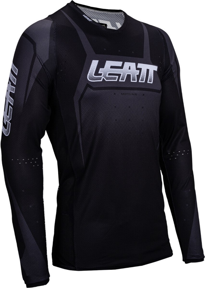 Leatt Moto 4.5 Lite Stealth Zwart Grijs Motocross Jersey -