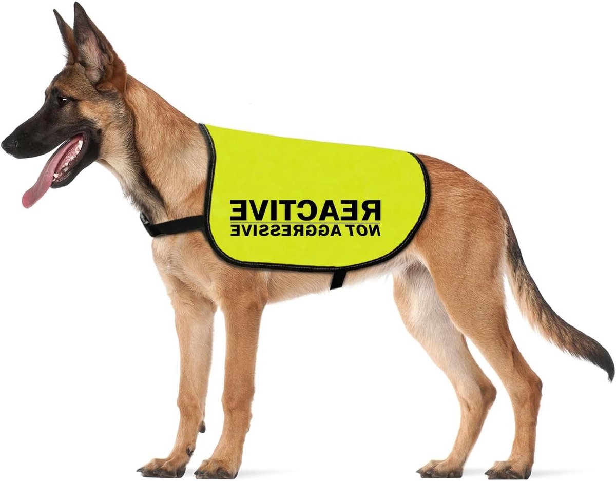 Training Jacket Vest voor Angstige Hond - Hondentraining - Waarschuwingsvest (EU Maat M)
