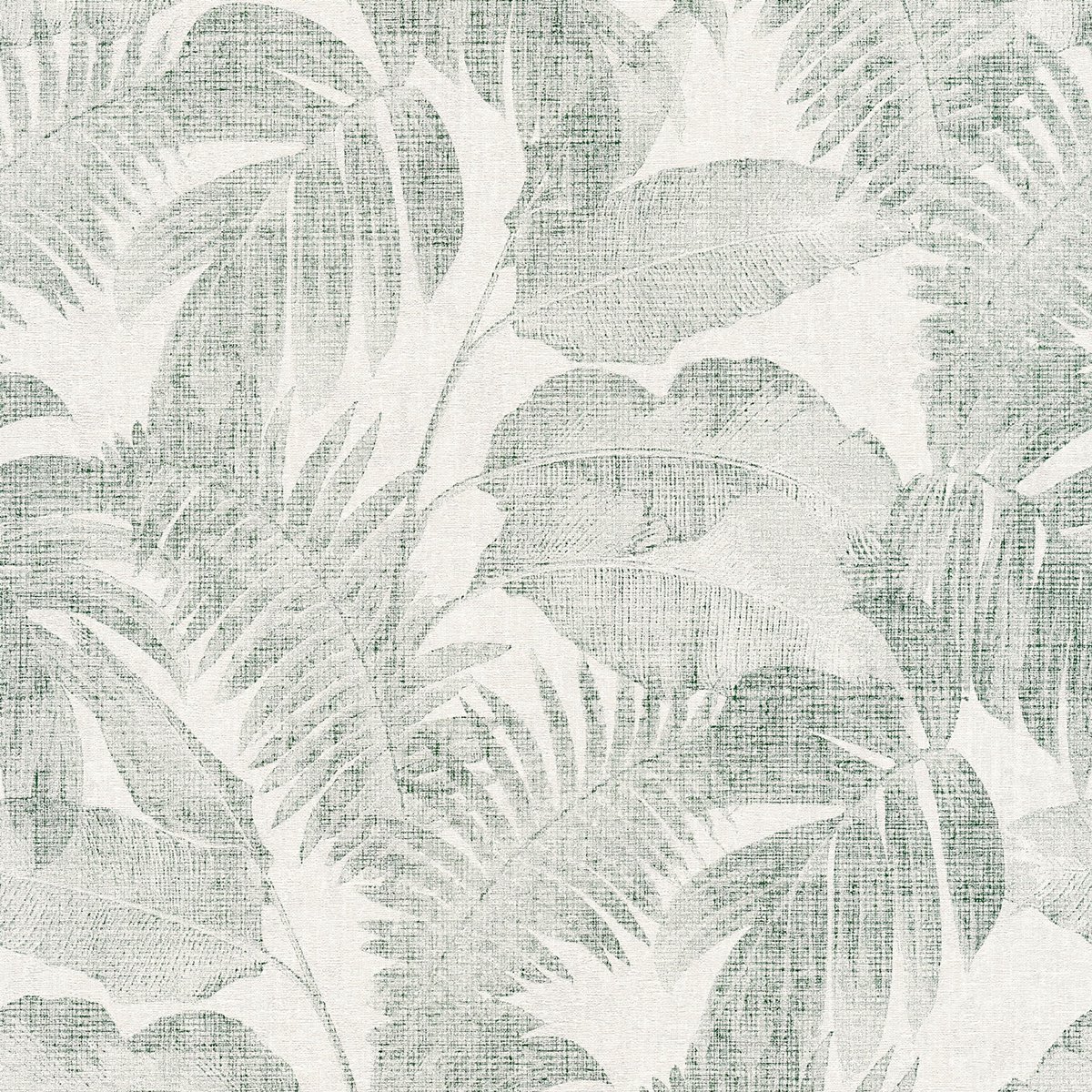 Livingwalls behang bladeren groen, crème en beige - AS-373964 - 53 cm x 10,05 m