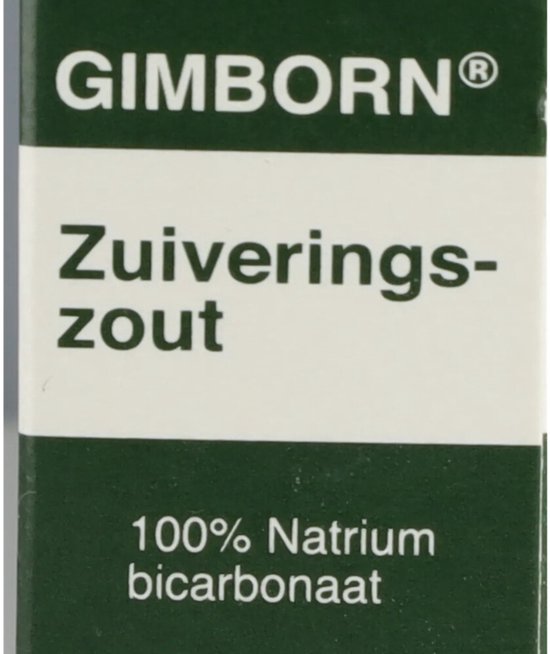 Gimborn Zuiveringszout, 100% Natrium bicarbonaat.