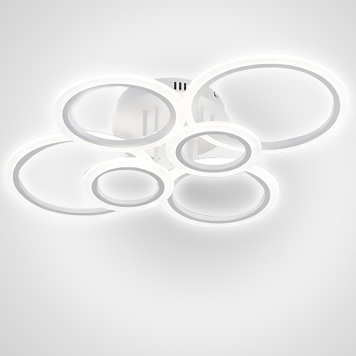 CL CHLIN® Rond & Rond Plafondlamp 75w – Slim Dimbare LED Plafondlamp – Verstelbare Kleurtemperatuur – Bediening via Afstandsbediening & App