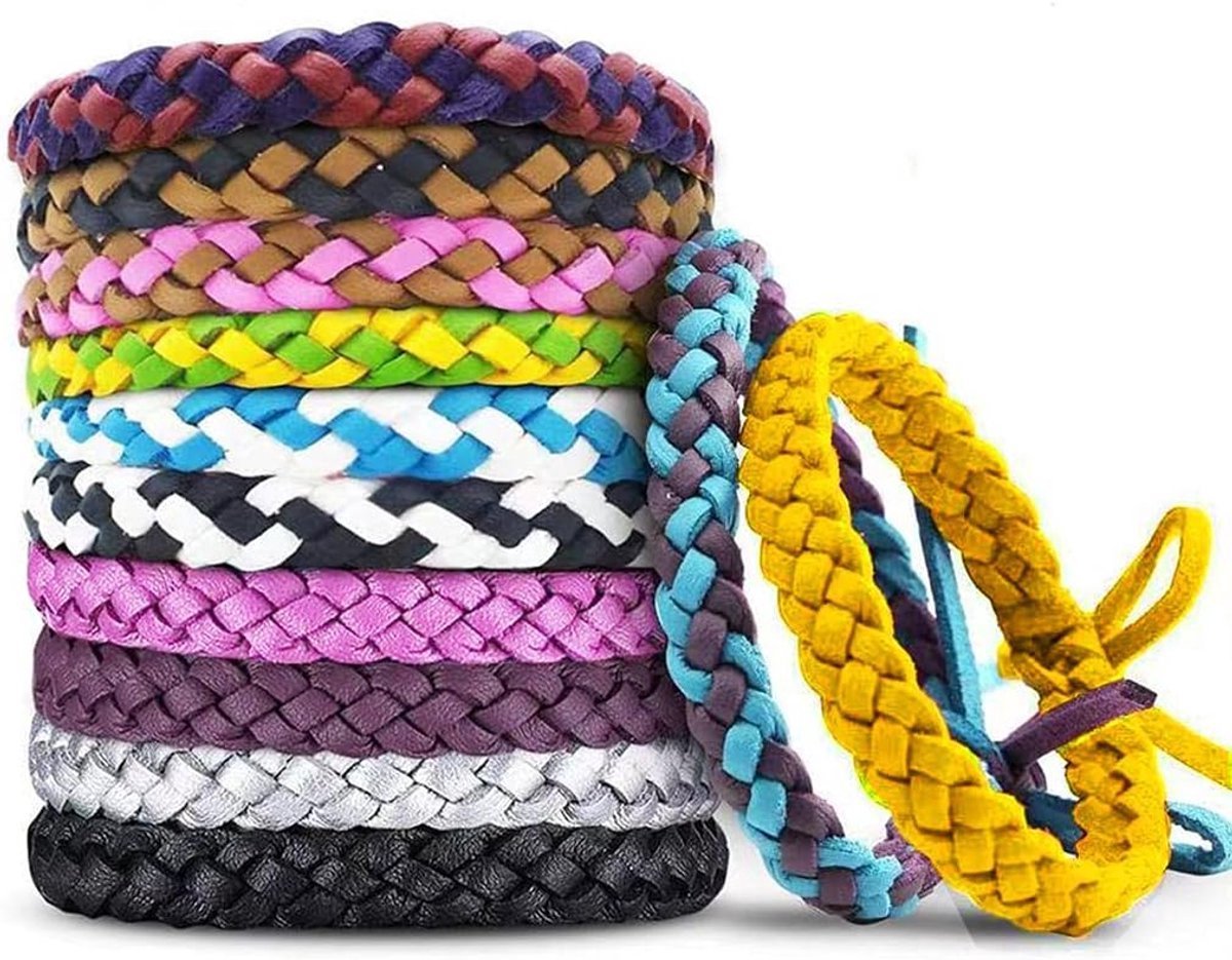 Anti Muggen Armband - 12 Stuks - Anti-Muggenarmband - Insectenafwerend Polsbandje - Anti Muggen Stickers - Anti Muggen - Muggen Bescherming - Anti Mug - Muggenwerende - Geschikt Voor Kinderen Volwassenen Kamperen Visreis