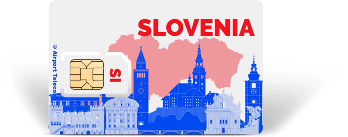 Simkaart Slovenië Unlimited 14 Dagen Data Prepaid Met Snel 4G/5G Internet En Bellen Op Reis Met Airport Telecom