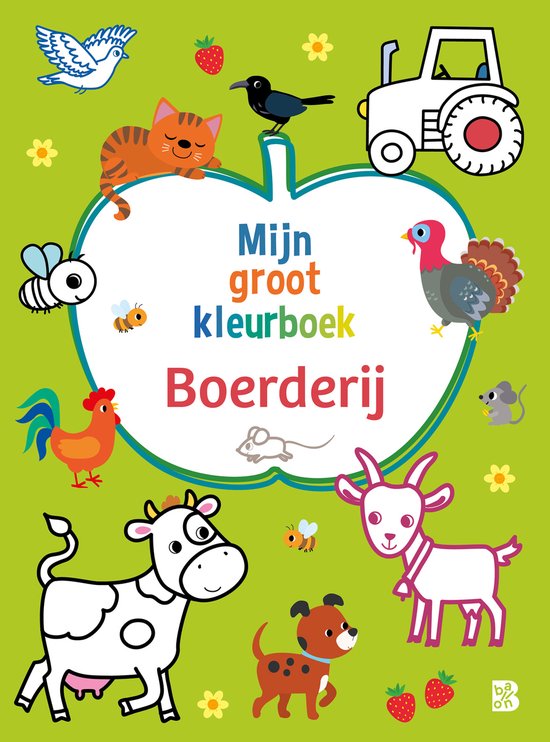Mijn groot kleurboek 1 - Mijn groot kleurboek: Boerderij - cover