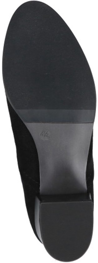 Semelle d'une botte noire à talon bloc, taille 41.5.