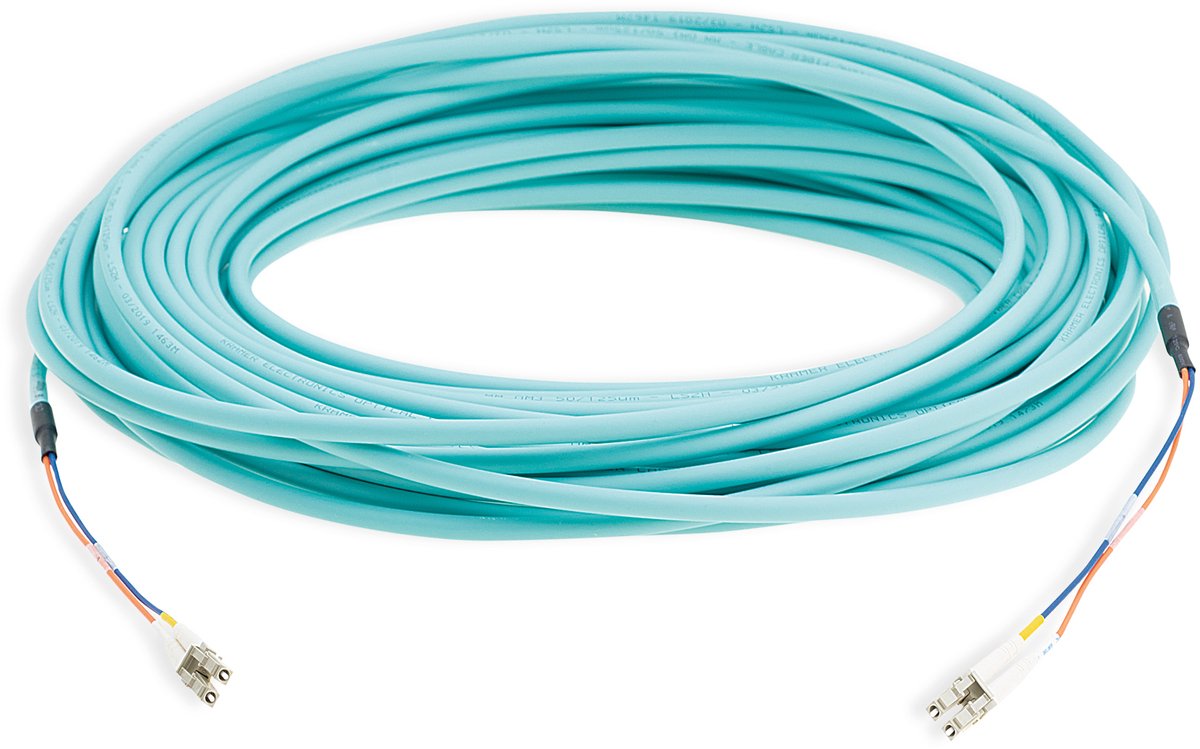 Kramer Electronics CLS-2LC/OM3-328 InfiniBand en Glasvezelkabel 100 m 2x LC Aqua-kleur