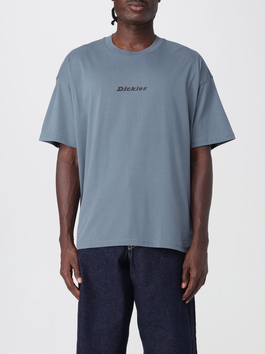 Relaxed Fit Gart Dyed Short Sleeve Tee T-Shirts Blauw