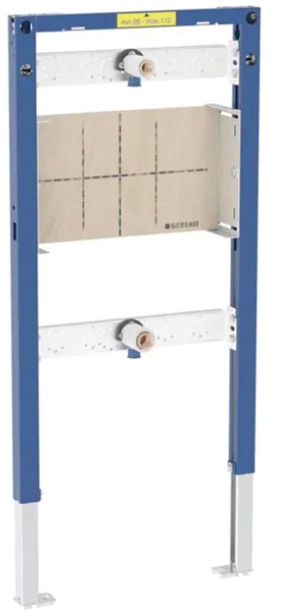 Geberit Duofix - Voorwandinstallatie voor douche en bad, hoogte 98-112 cm, inbouwwandmontage 111.780.00.2