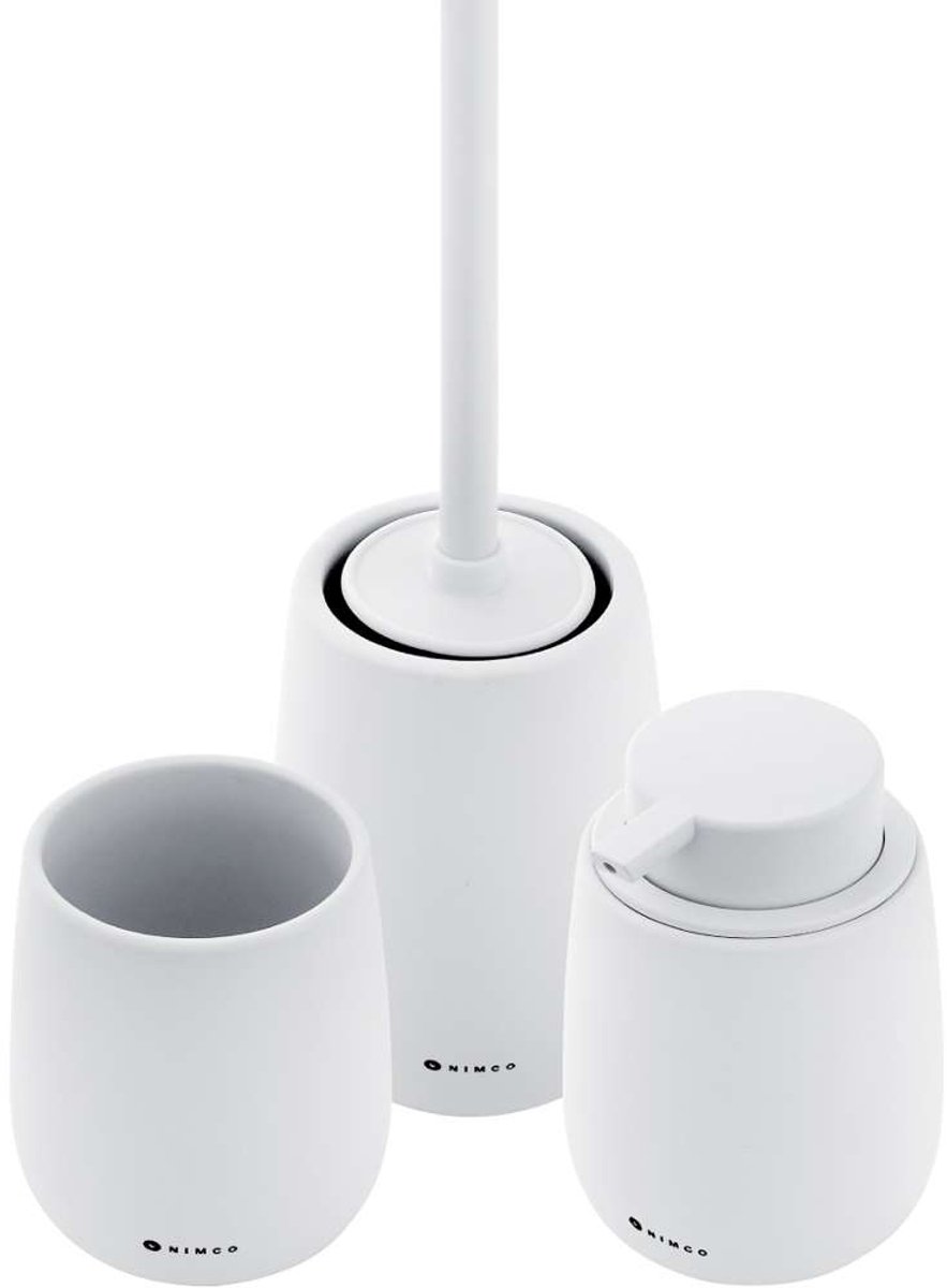 Nimco Tabo - Set accessoires voor de badkamer, wit TA SET-05