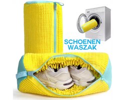 Waszak - Voor Schoenen - Kleur: Geel - Schoen Wasmachinezak – Herbruikbaar - Voor Sneakers & Alle Schoentypes – Waszak