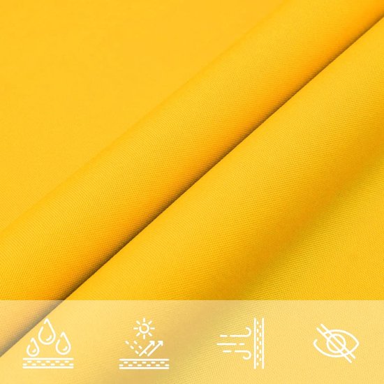 vidaXL Parasol rectangulaire 3 x 5 m Tissu Oxford Jaune