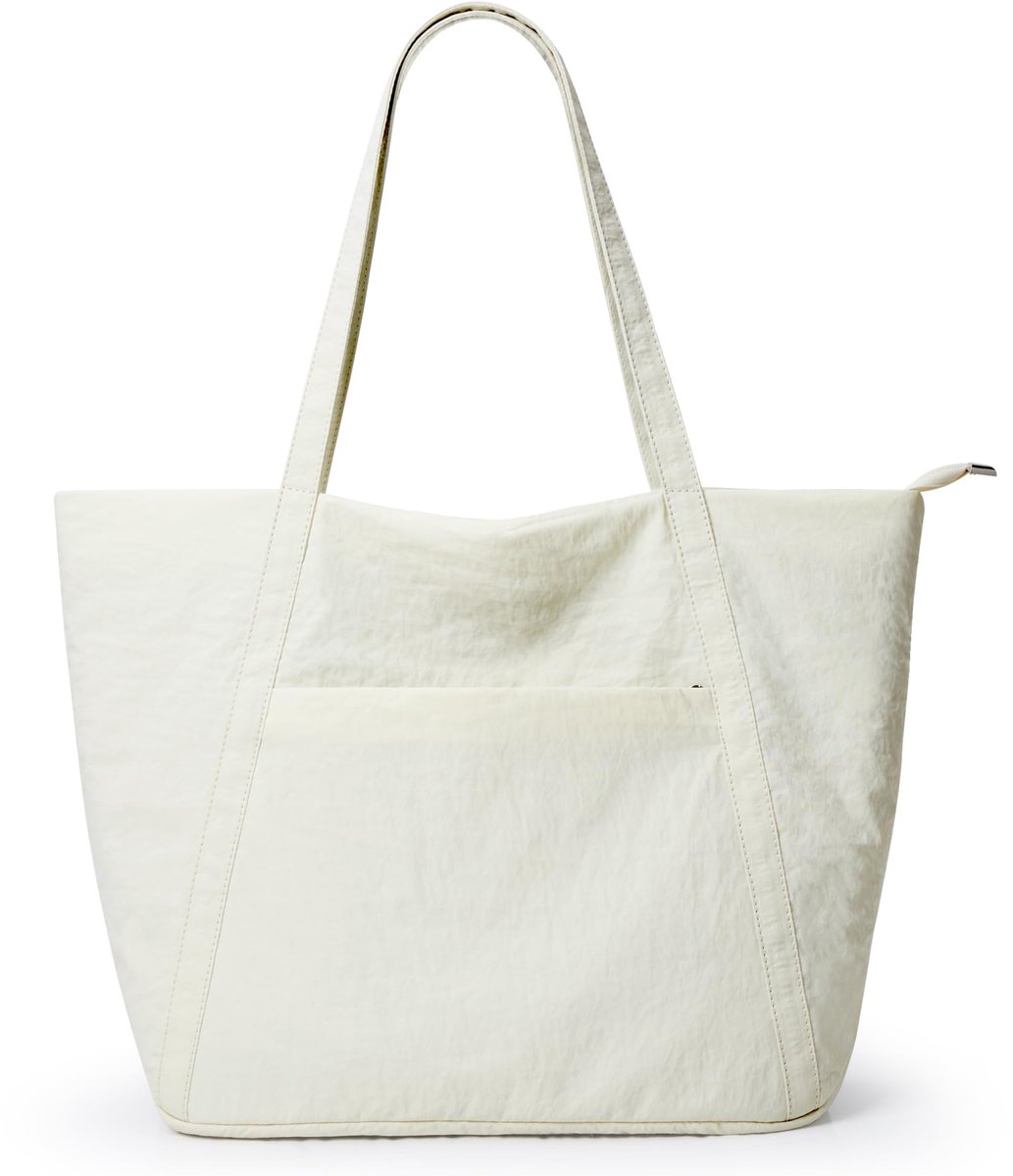 Unyqoos® Nylon Dames Shopper Tas met Ritssluiting voor Werk, School en Strand Gebruik