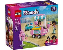 foto van LEGO Friends Suikerspinkraam en scooter set 42643