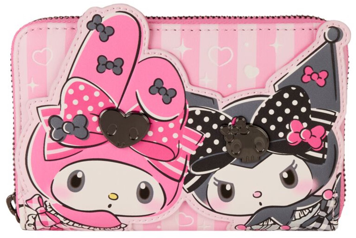 Hello Kitty Loungefly - My Melody & Kuromi Dames Portemonnee - meerkleurig - Standard
