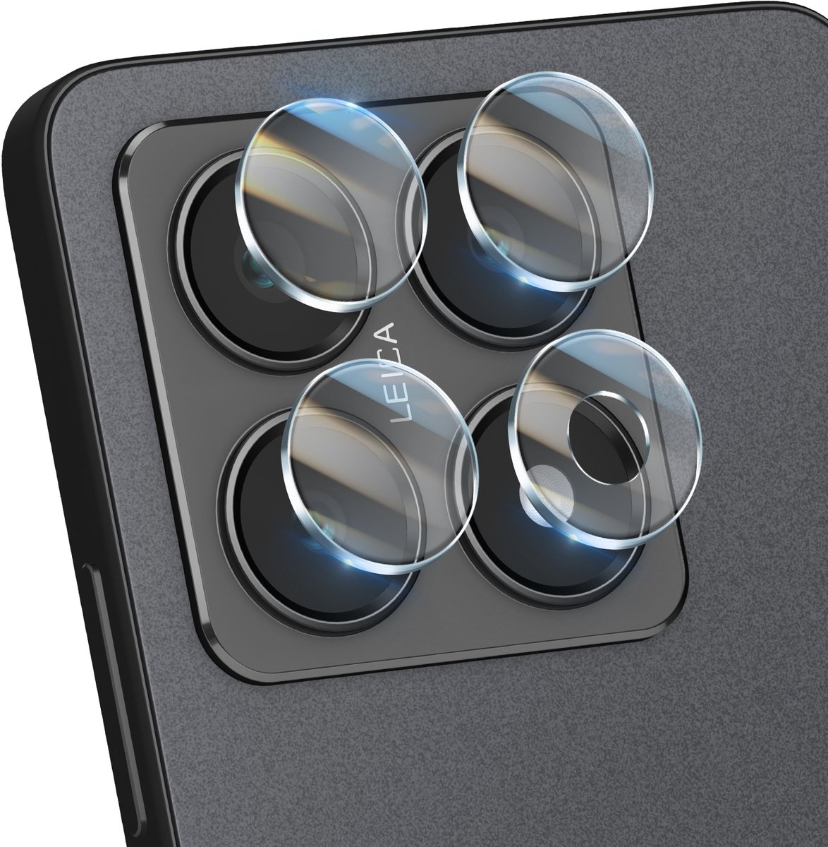 3mk, Camera Beschermer voor Xiaomi 14T Hybride Glas Set van 4, Transparant