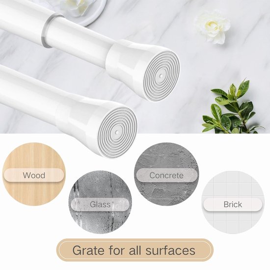 SEALSKIN Douchegordijnstang 20 mm mat aluminium, lengte 70 - 115 cm kopen