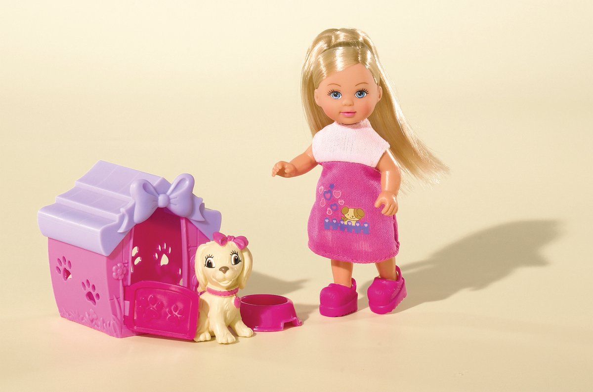 Evi Love Hondenoppas Dog Sitter Toy – Simba Figure With Carrier And Puppies, Interactive Play Set For Kids - View #5