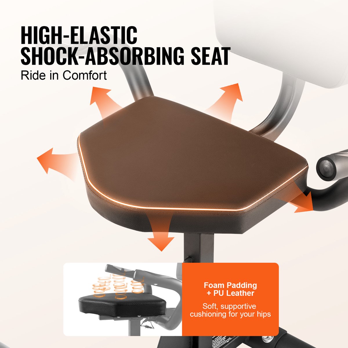 Afbeelding 3 van Liggende Hometrainer - Magnetische Weerstand Verstelbaar - Comfortabel Zadel Met LCD Display - Speciaal Ontworpen voor Senioren en Revalidatie