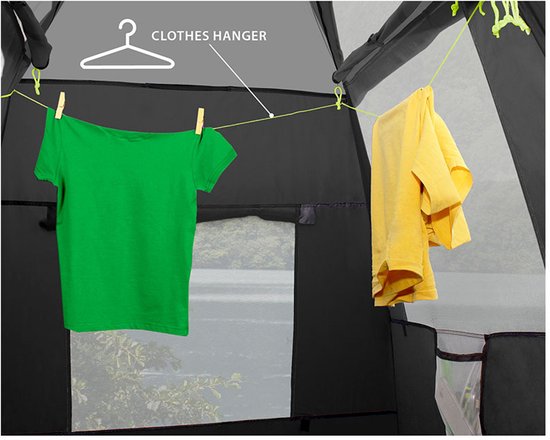 Brunner Cabina II NG - Schuurtent - Douchetent - Omkleedkamer - Kooktent - 140 x 140 x 205cm — afbeelding 5