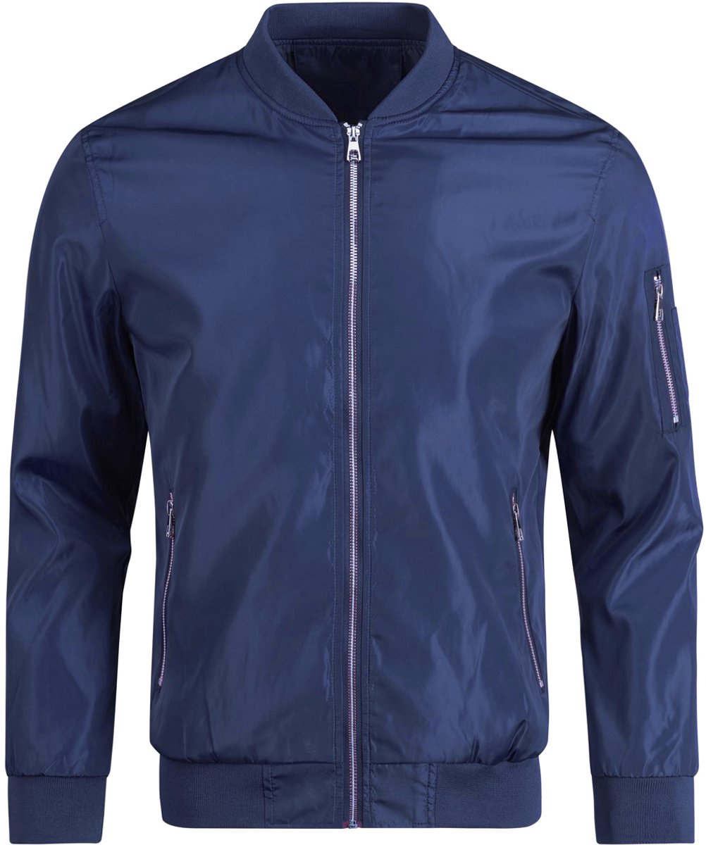 ALLTHEMEN Heren Bomberjas met Staande Kraag - Tussenseizoen Ritsjas- Casual Sportieve Jas - 3XL