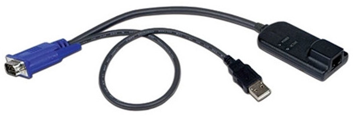 DELL A7485901 toetsenbord-video-muis (kvm) kabel Zwart