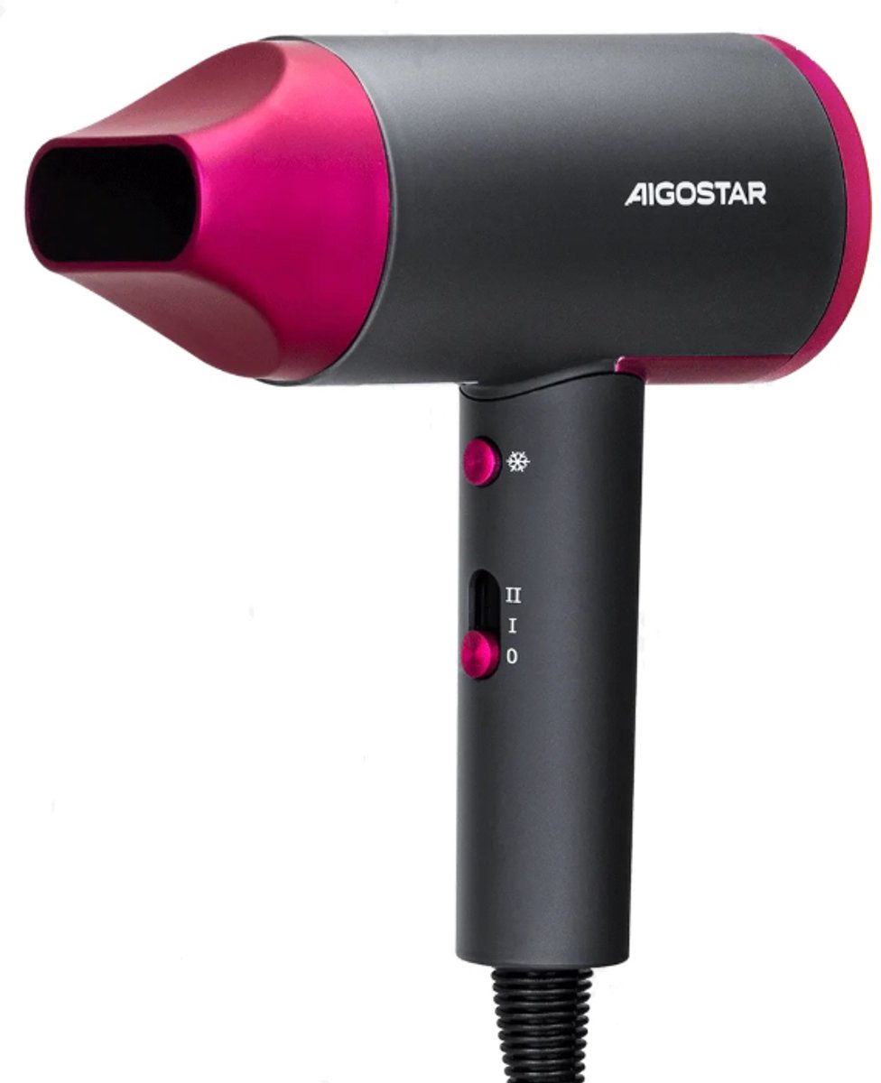 Aigostar Dora 32HA8 Föhn - Ionische Haardroger - 3 Standen- coolshot functie -2400 W