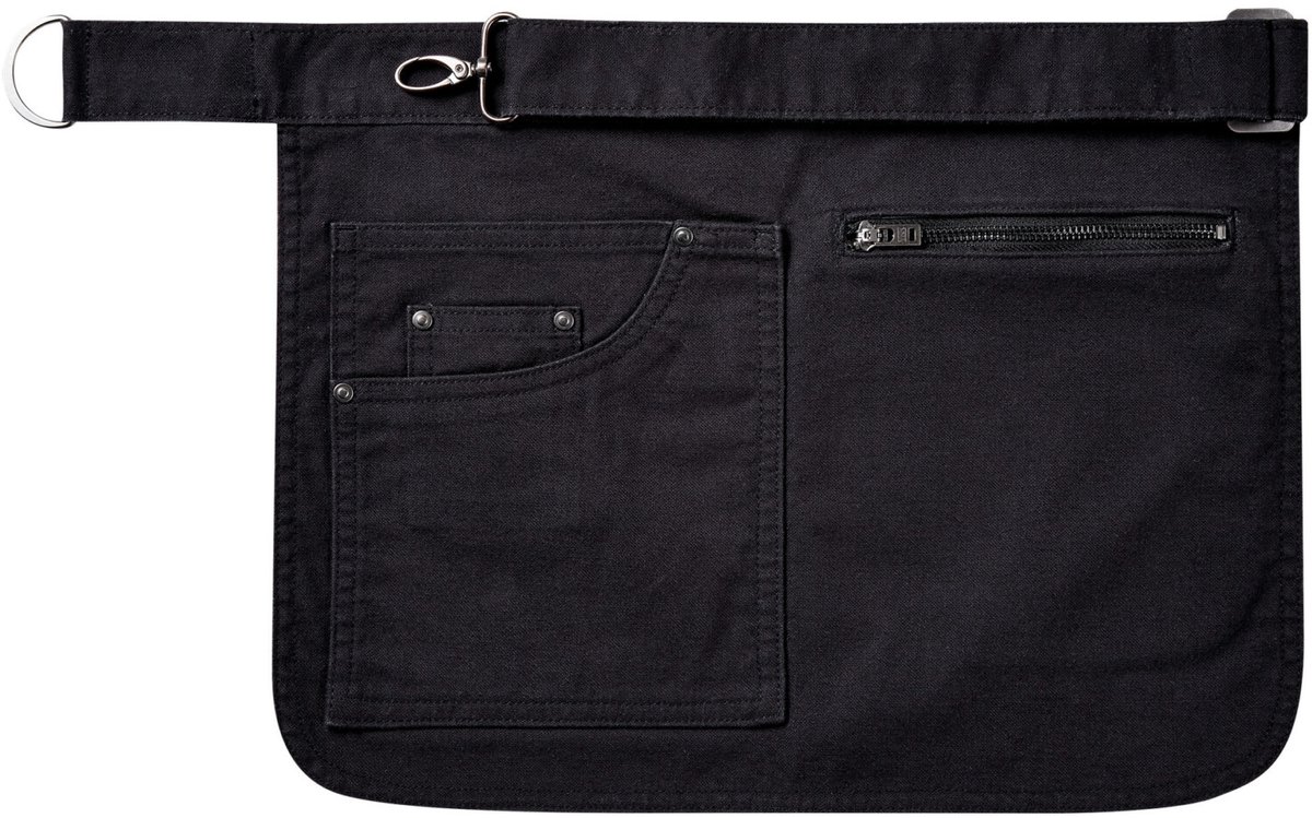 Schort/Tuniek/Werkblouse Unisex One Size Premier Black 70% Katoen, 30% Polyester