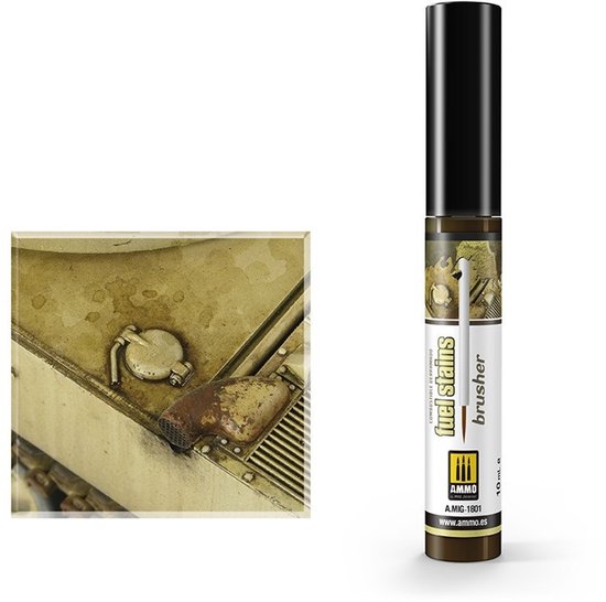 AMMO MIG 1801 Effect Oilbrusher - Fuel Stains - 10ml Oilbrusher(s)