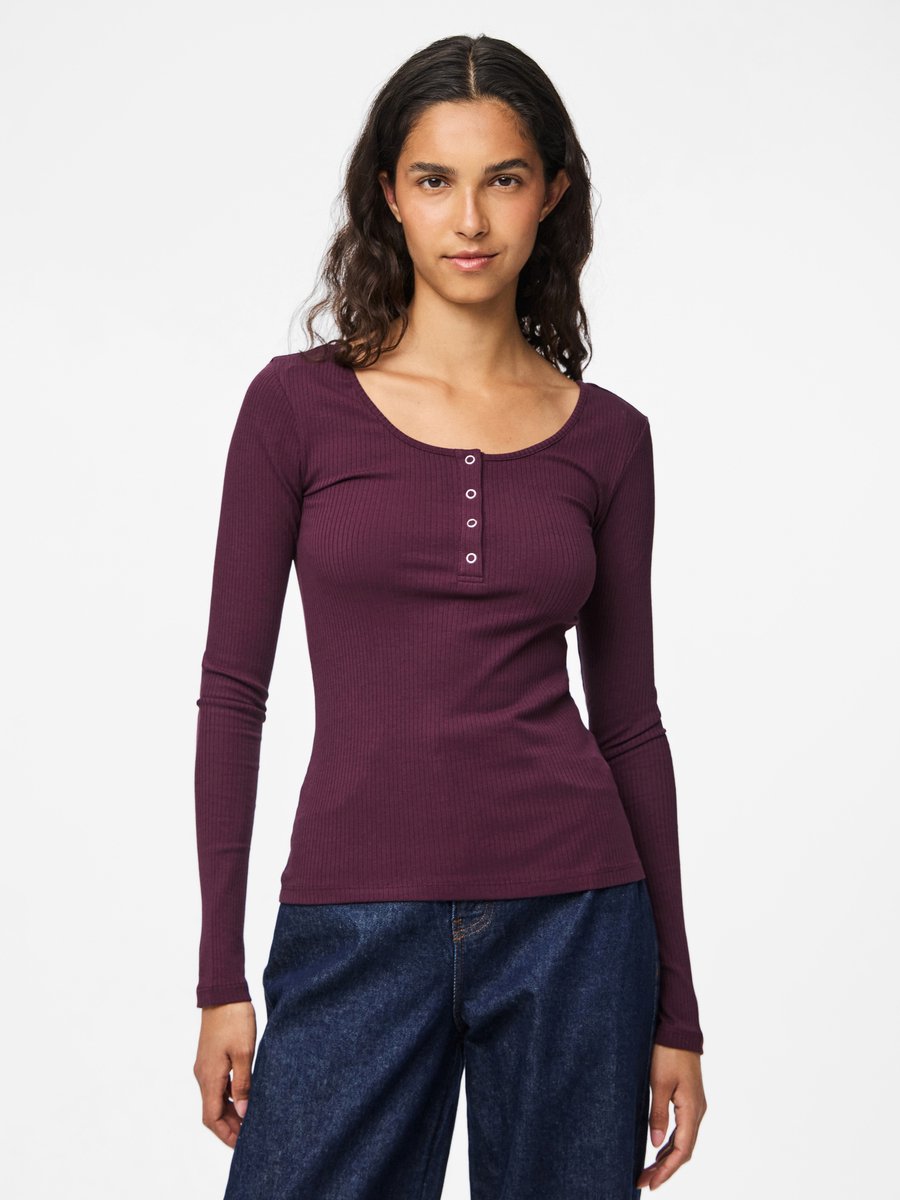 PIECES - PCKITTE LS TOP JRS NOOS BC - Dames - Blouses