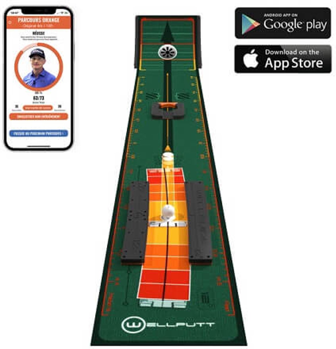 Wellputt Putting Mat Stroke Master