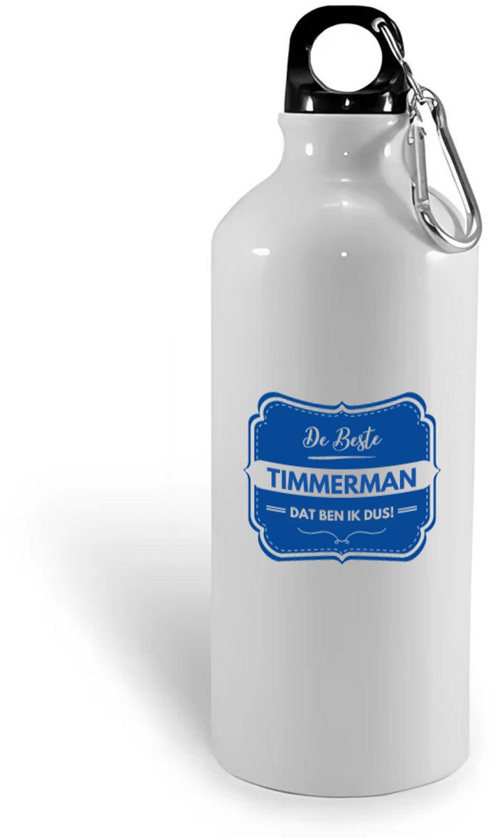 Hacebo® - De beste timmerman waterfles - Timmerman - een timmerman - werk - afscheidscadeau - verjaardagscadeau - water fles - 400ML