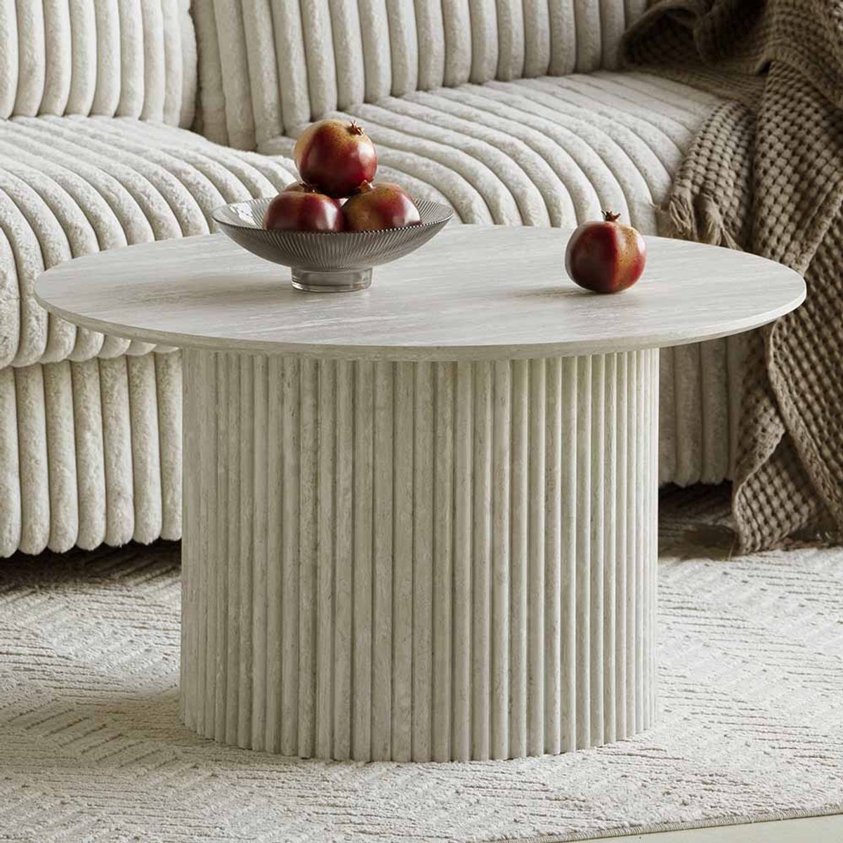 Milton & Oldbrook Salontafel Ø 80 cm Tornio Grijs