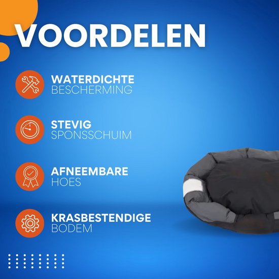 maxxpro Hondenbed op Pootjes - Hondenstretcher tot Max.55 KG - Honden Ligbed 106 x 76 x 17 cm - Goede Ventilatie en Incl. Draagtas - Zwart