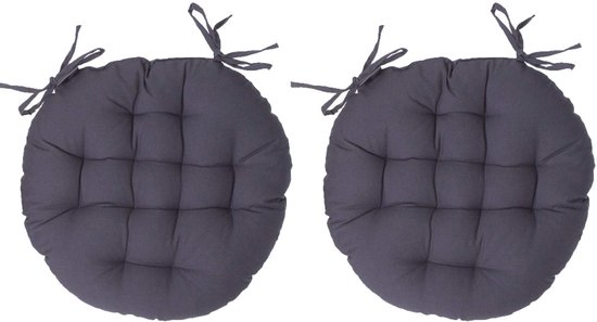 Eazy Living Stoelkussen Lys - Grijs - 40 x 40 Cm - 4 Stuks van EAZY LIVING — afbeelding 4