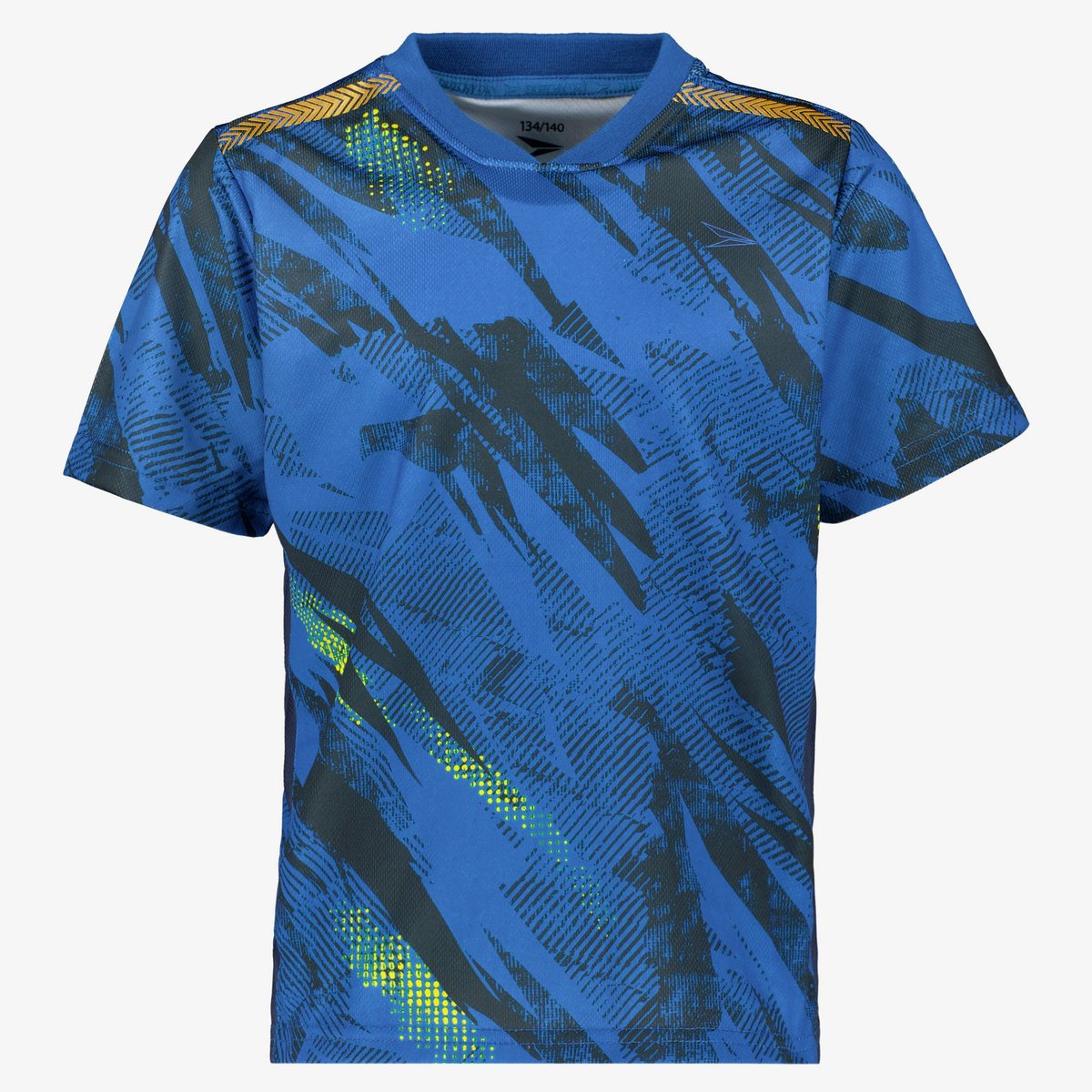 Dutchy Dry jongens voetbal T-shirt blauw - Maat 140