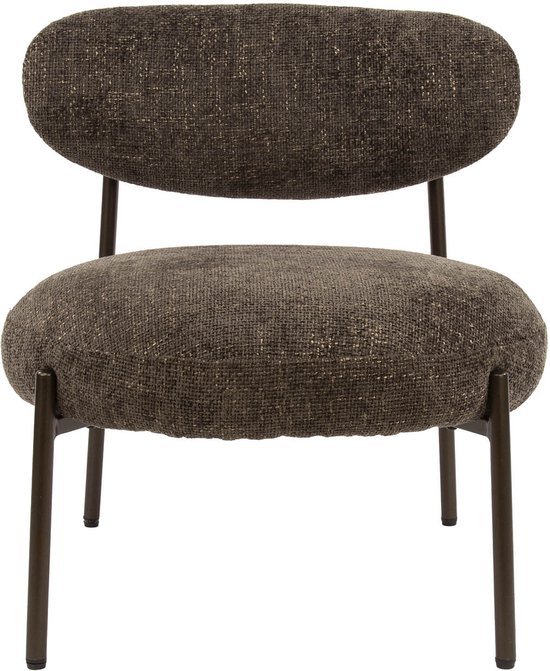 LifestyleFurn Fauteuil Lawson Renegade stof - Bruin | bol