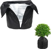 Housses De Protection Hiver Pour Pots De Plantes - 2 Pièces 45x50 Cm, Isotherme Avec Fermeture éclair Et Cordon - Pour Balcon, Jardin