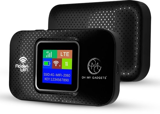 Foto: O m g draagbare 4g mifi router simlockvrij mobiel wifi modem draadloze router tot 8 apparaten 150 mbps 3000 mah mobiele hotspot voor reizen camping en thuiswerken
